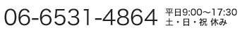 06-6531-4864（平日9:00～18:00）